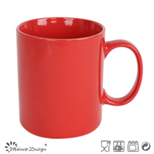 12oz Ceramic Mug Solid Red Color Classical Shape